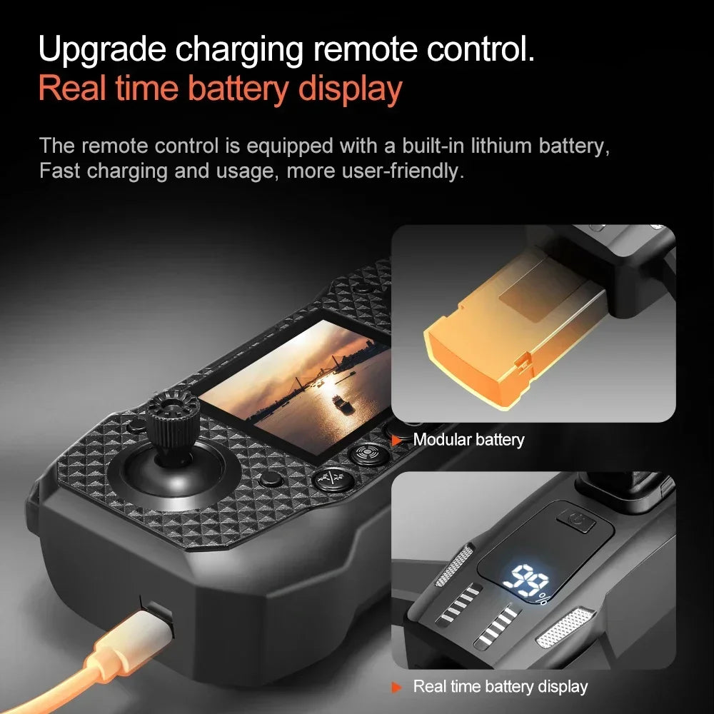 Xiaomi  M6 Drone Professional 8K Camera Dron 5G WIFI FPV UAV with Screen Remote Control RC Dron Avoidance Aerial Quadcopter