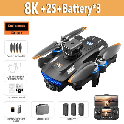 Xiaomi  M6 Drone Professional 8K Camera Dron 5G WIFI FPV UAV with Screen Remote Control RC Dron Avoidance Aerial Quadcopter