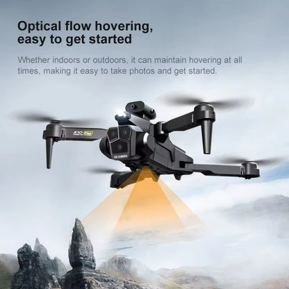 2 Batteries K10 MAX: 3 Camera Remote Control Drone with SD Three ESC Camera Optical Flow Positioning 360° Obstacle Avoidance 2.4