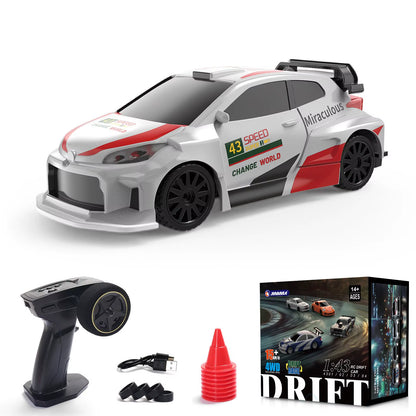 2025 New RC Mini Toys RTR 1/43 High Speed Car 2.4G 4WD Drive Radio Control Racing Drifting Car Toy Speed Model Gifts for Boys